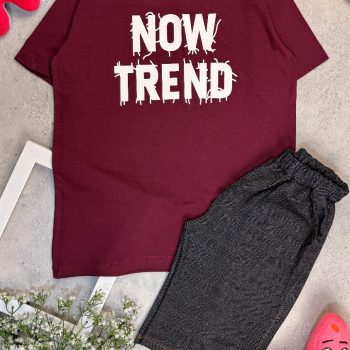 تیشرت شلوارکNOWTREND(سایز60-65)