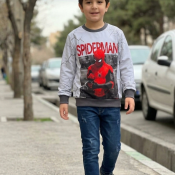 بلوزمردعنکبوتی طوسی(سایزبندی45تا60)